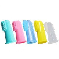 Pet Silicon Finger Teeth Care Dog Tooth Brush for Puppy