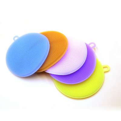 Brush cleaner,Silicone sponge dish washing kitchen scrubber